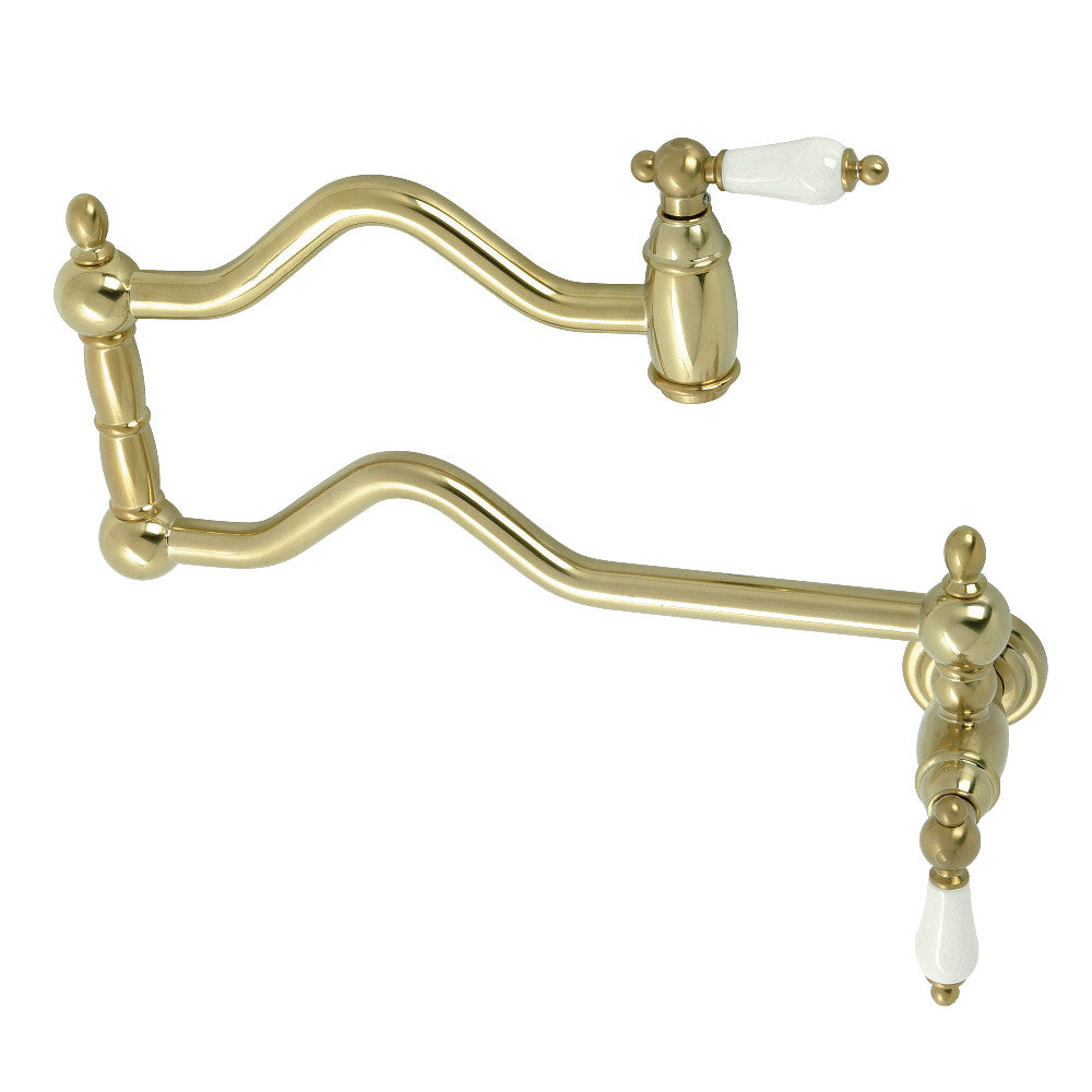 Kingston Brass KS2102PL Heritage Wall Mount Pot Filler