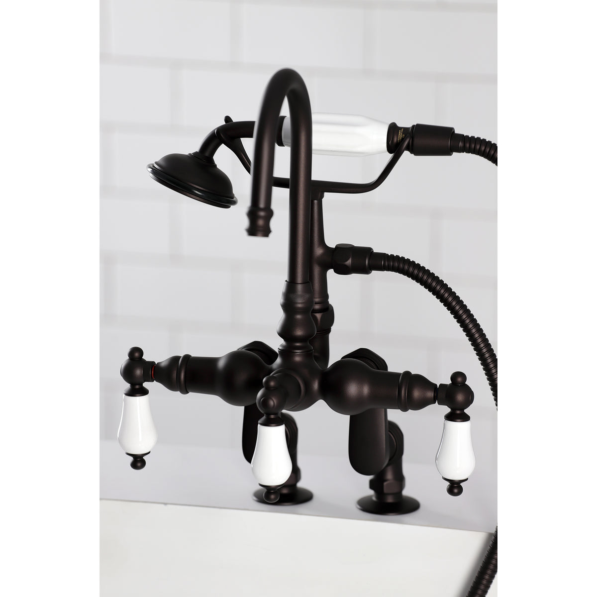 Vintage Clawfoot Tub Faucet with Hand Shower