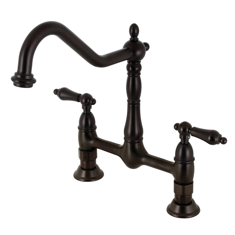 Kingston Brass KS1178AL Heritage Bridge Kitchen Faucet