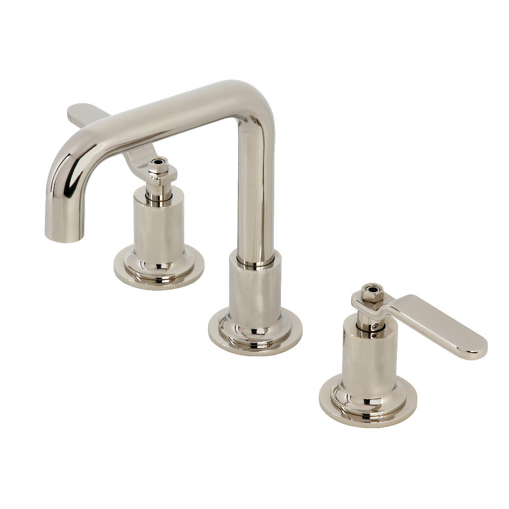 Kingston Brass KS142KLNB Whitaker Widespread Bathroom Faucet with Push Pop-Up