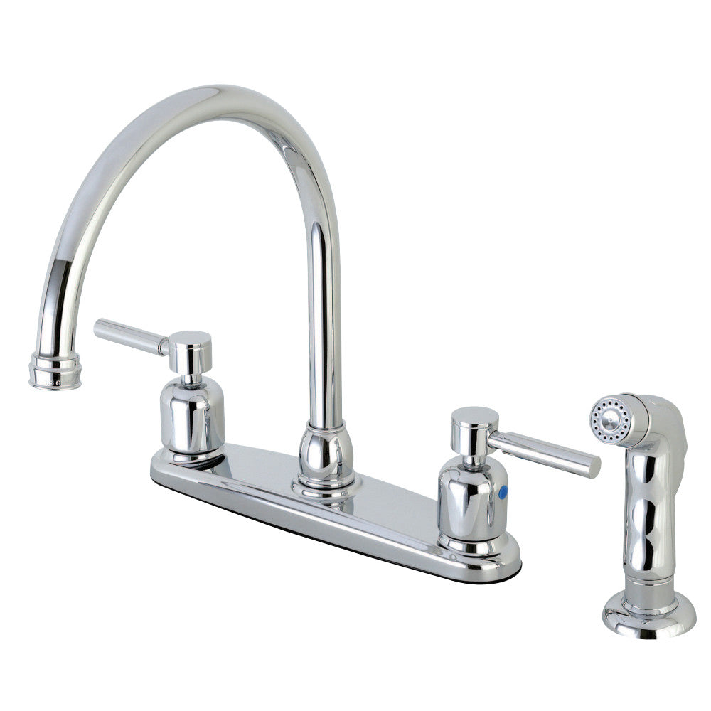 Kingston Brass FB791DLSP Concord 8-Inch Centerset Kitchen Faucet with Sprayer