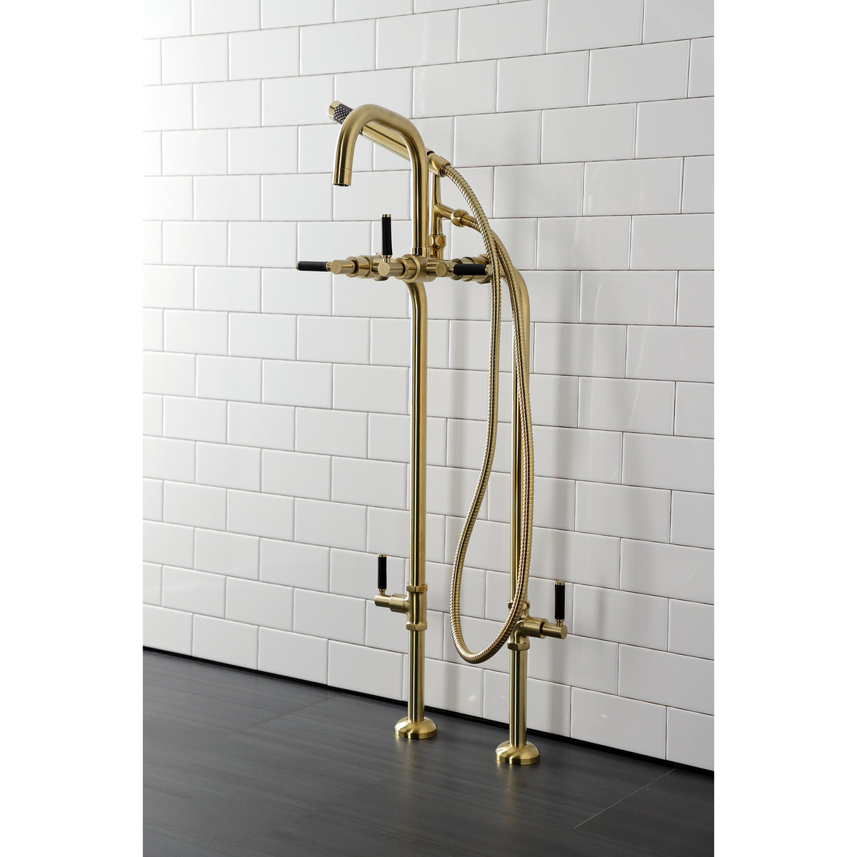Vintage CCK8406DKL Concord Freestanding Tub Faucet with Supply Line,Stop Valve
