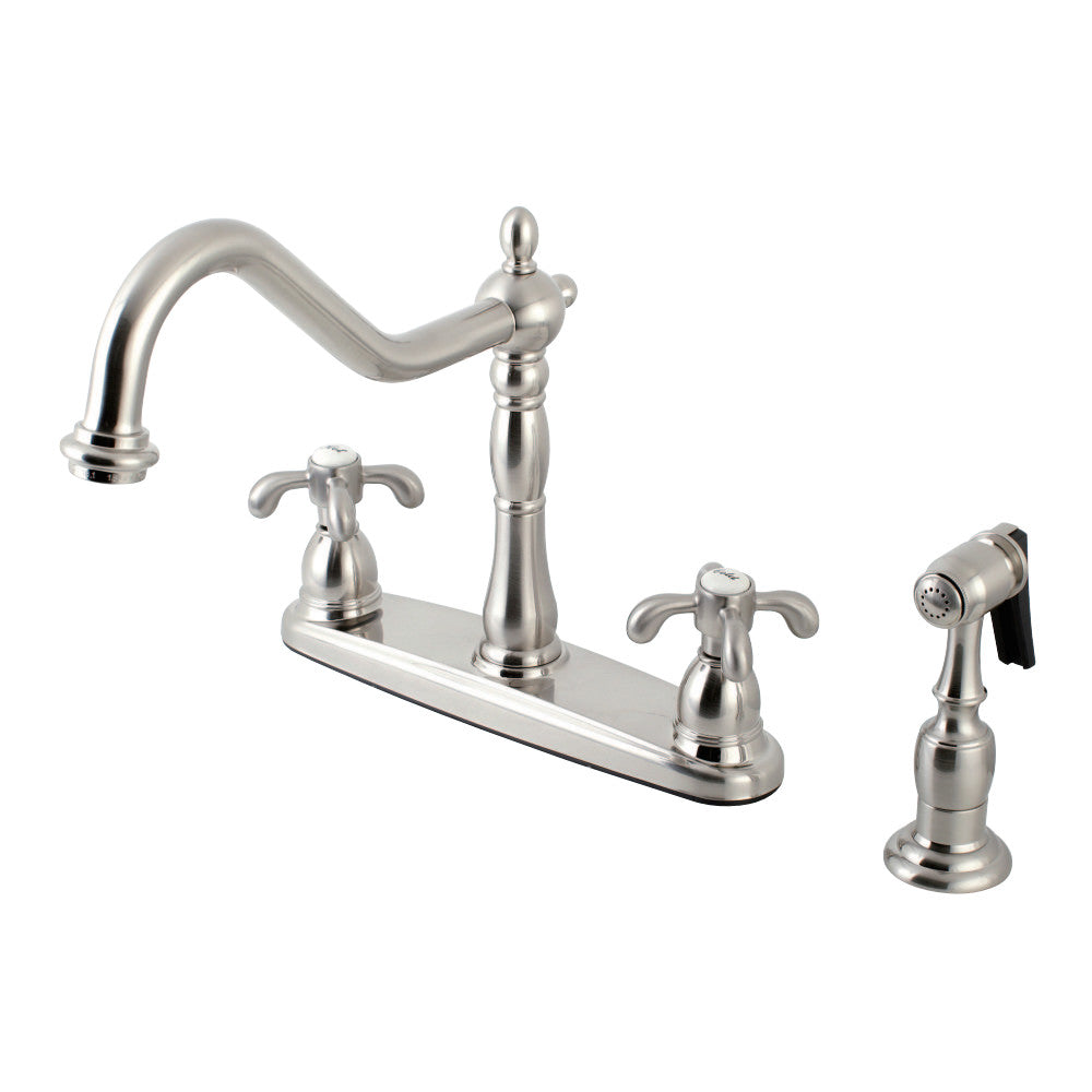 Kingston Brass KB1758TXBS French Country Centerset Kitchen Faucet