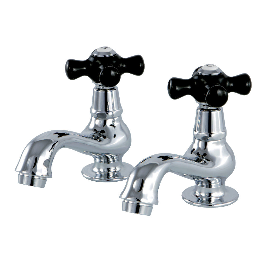 Kingston Brass KS1102PKX Basin Tap Faucet with Cross Handle