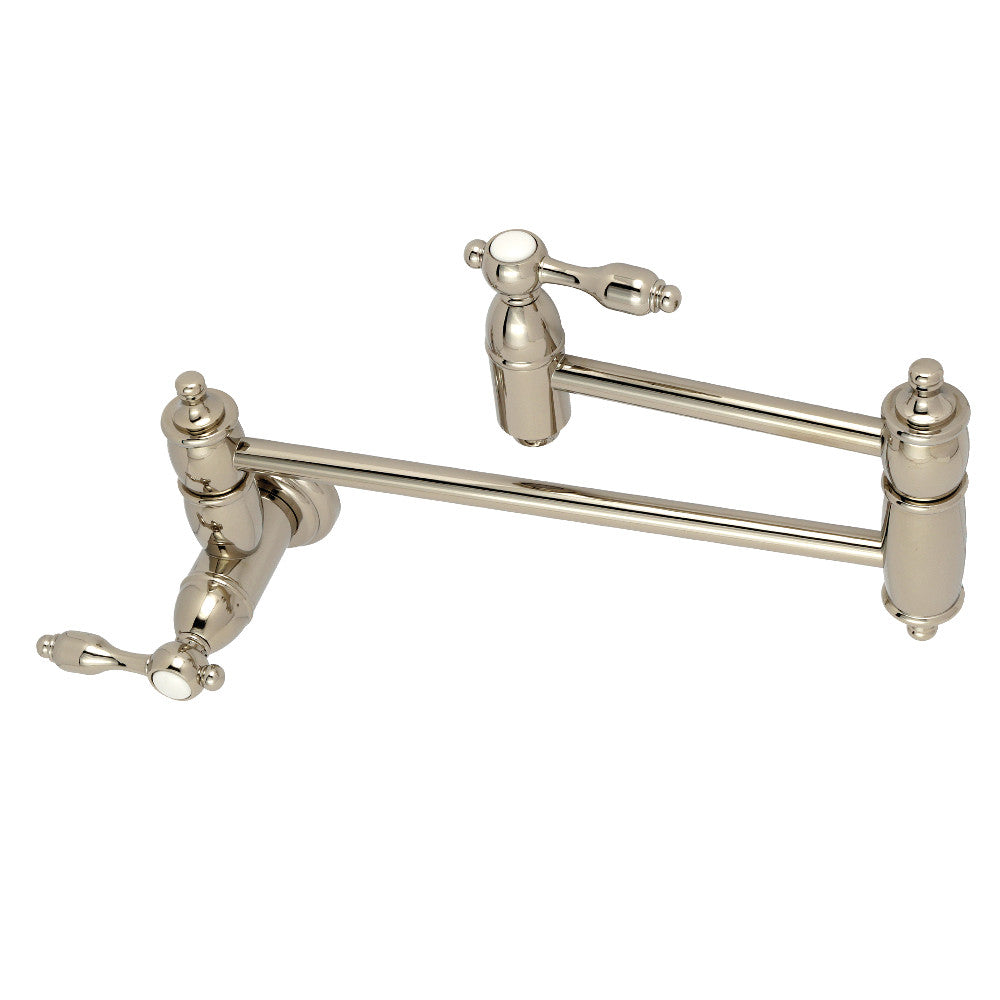 Kingston Brass KS3101TAL Tudor Wall Mount Pot Filler Kitchen Faucet