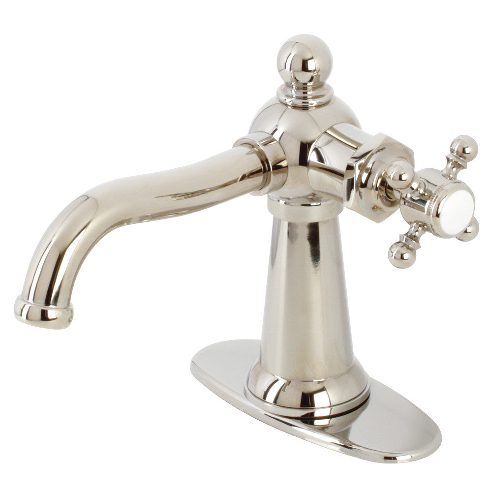 Kingston Brass KSD154BXPB Nautical Single-Handle Bathroom Faucet with Push Pop-Up