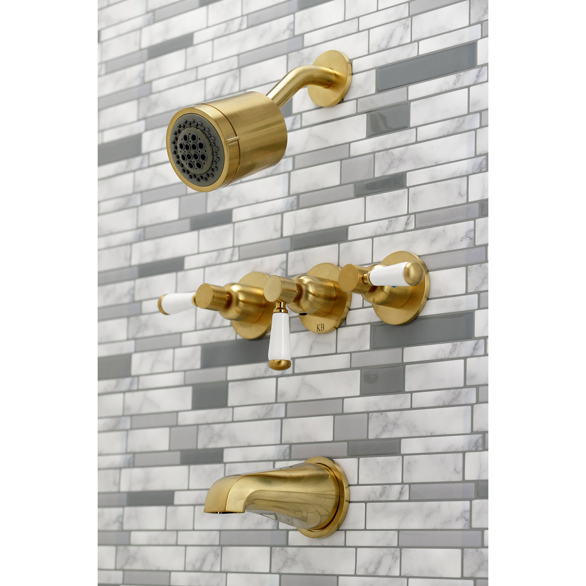 Paris Three-Handle Tub and Shower Faucet