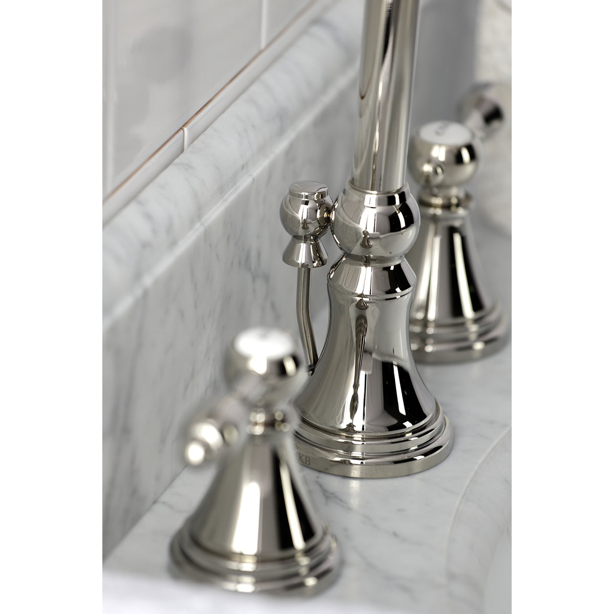 Kingston Brass KS2981TAL Tudor Widespread Bathroom Faucet with Brass Pop-Up