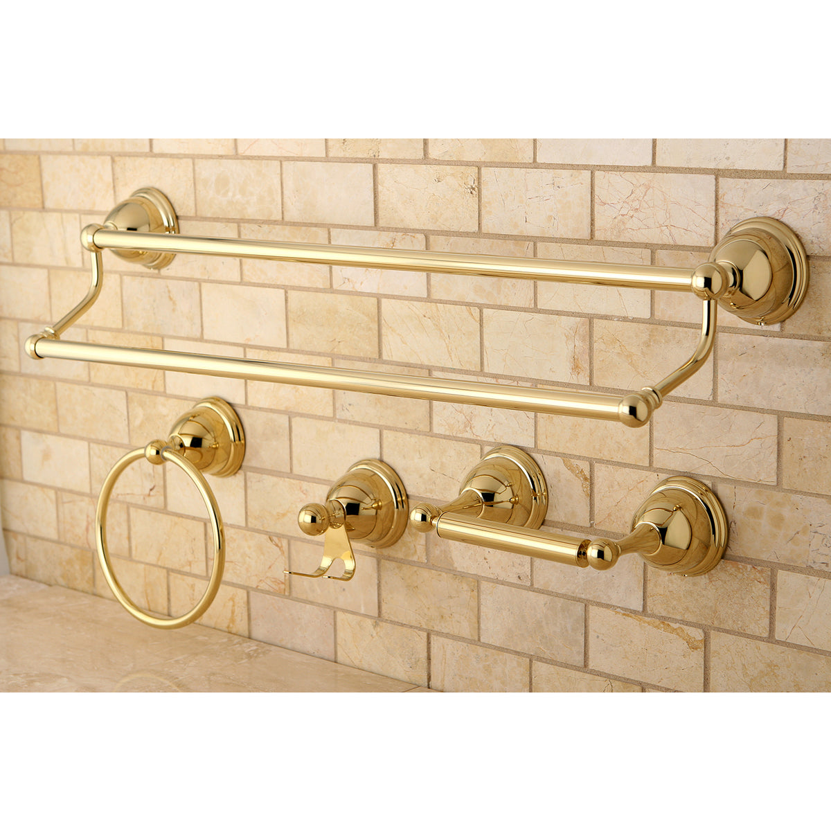 Kingston Brass Restoration 4-Piece Bathroom Hardware