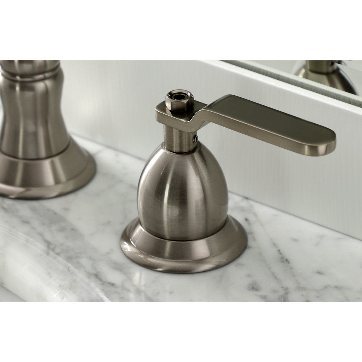 Kingston Brass KS1970KL Whitaker Widespread Bathroom Faucet with Brass Pop-Up