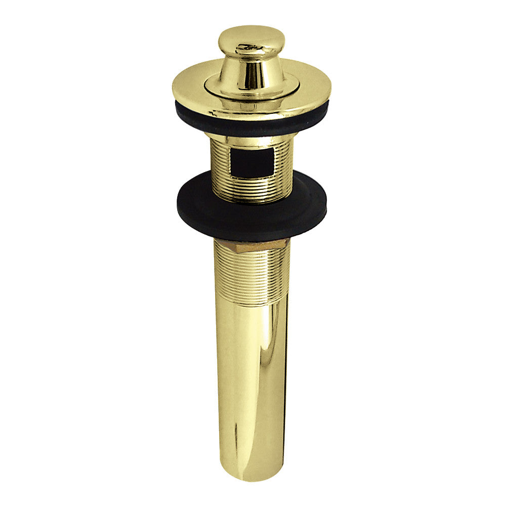Kingston Brass Lift and Turn Sink Drain with Overflow Hole, 17 Gauge