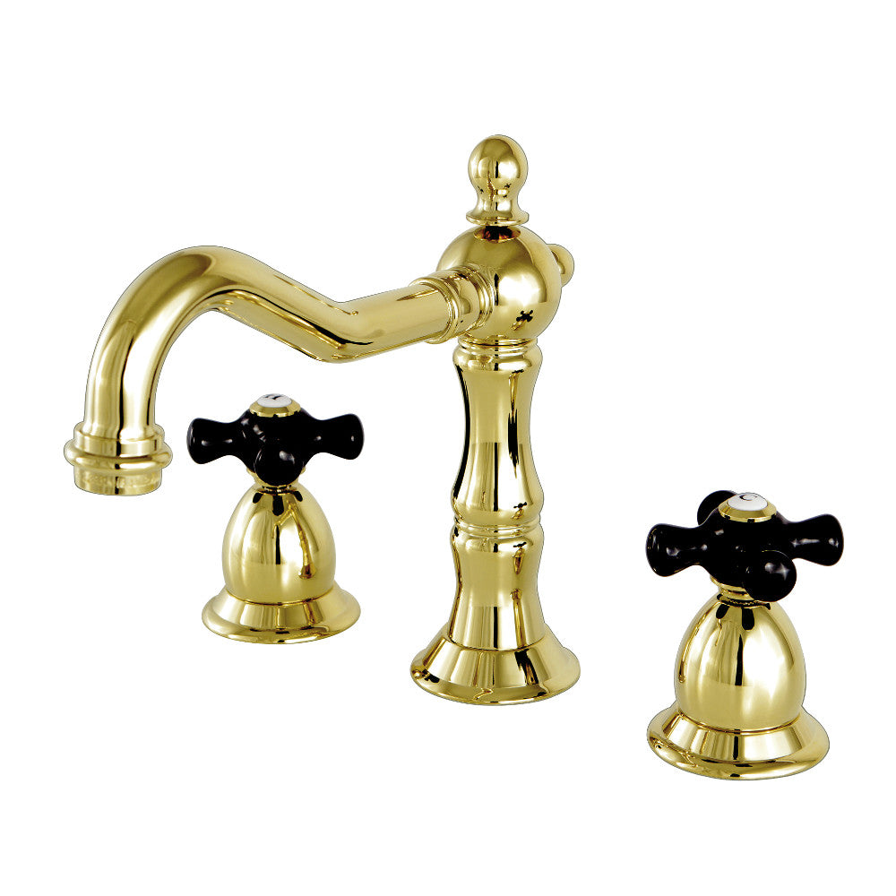 Kingston Brass KS1971PKX Duchess Widespread Bathroom Faucet with Brass Pop-Up
