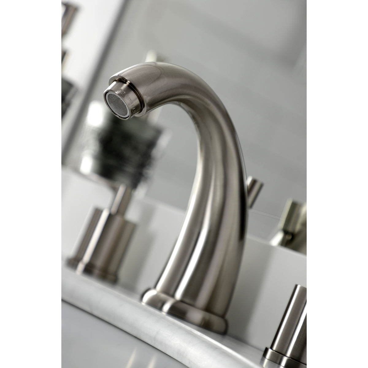 Kingston Brass KB8988SVL Widespread Bathroom Faucet with Pop-Up Drain
