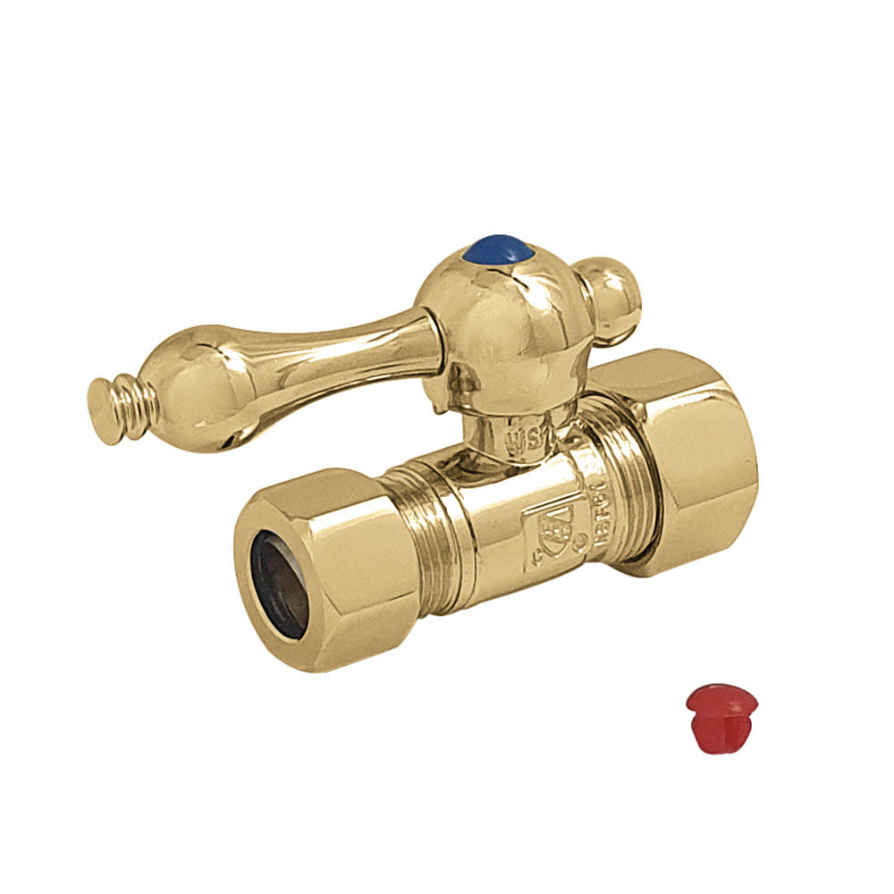 Kingston Brass 5/8" OD Comp X 1/2" OD Comp Straight Shut-Off Valve