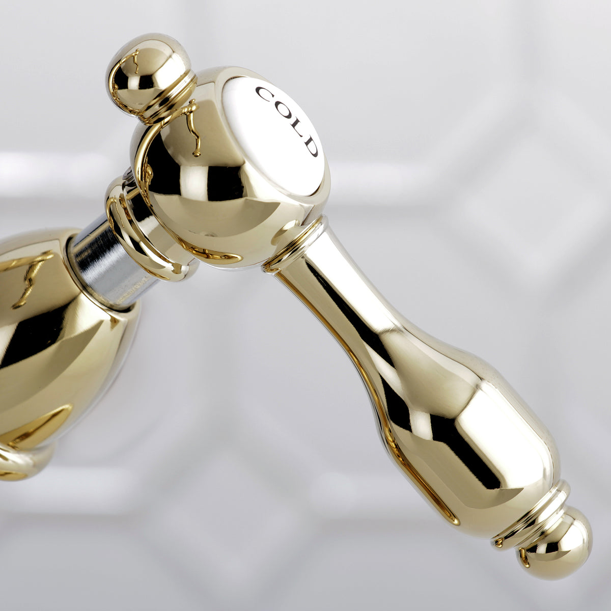 Kingston Brass KS1435TAL Tudor Two-Handle Bathroom Faucet with Brass Pop-Up and Cover Plate