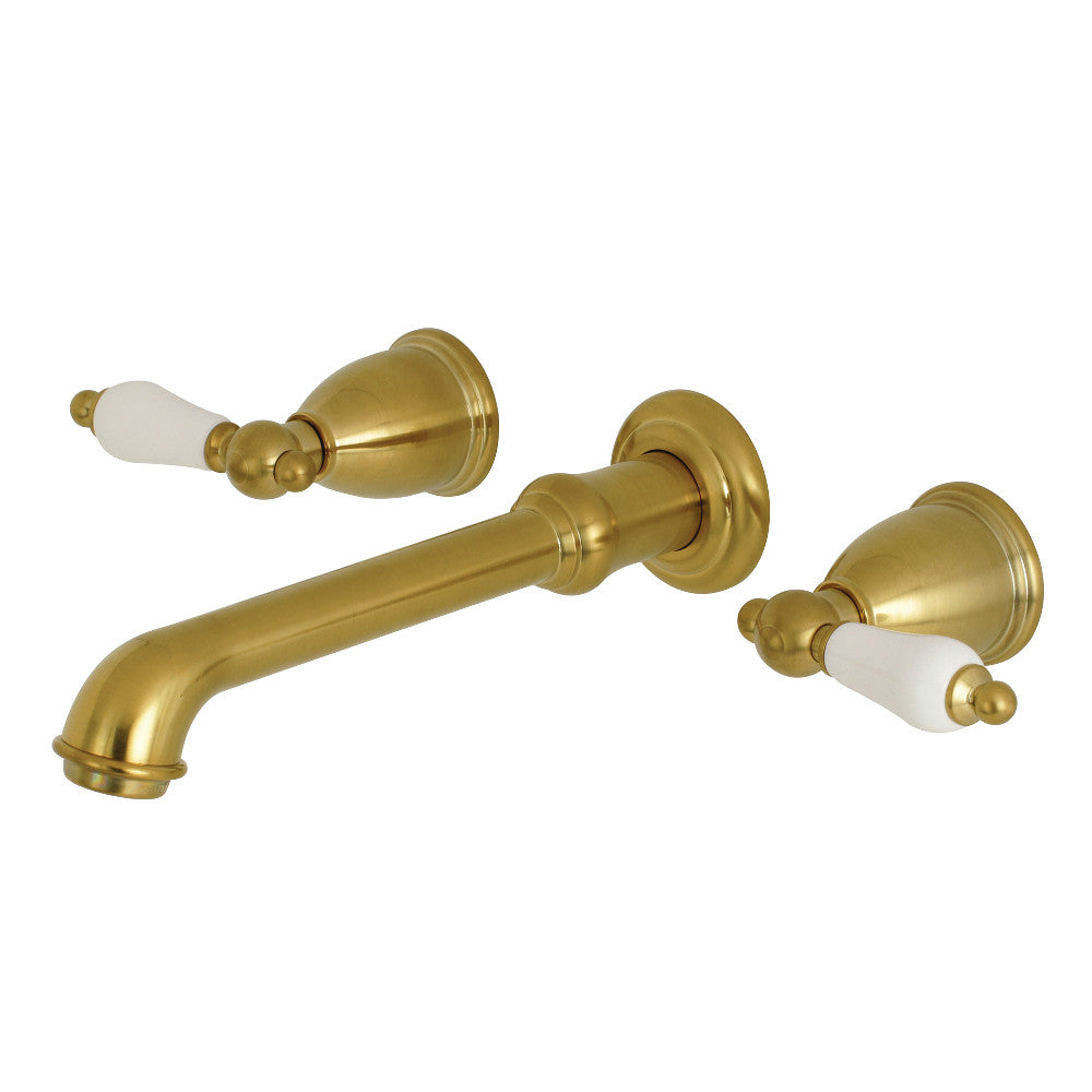 Kingston Brass KS7128PL Two-Handle Wall Mount Bathroom Faucet