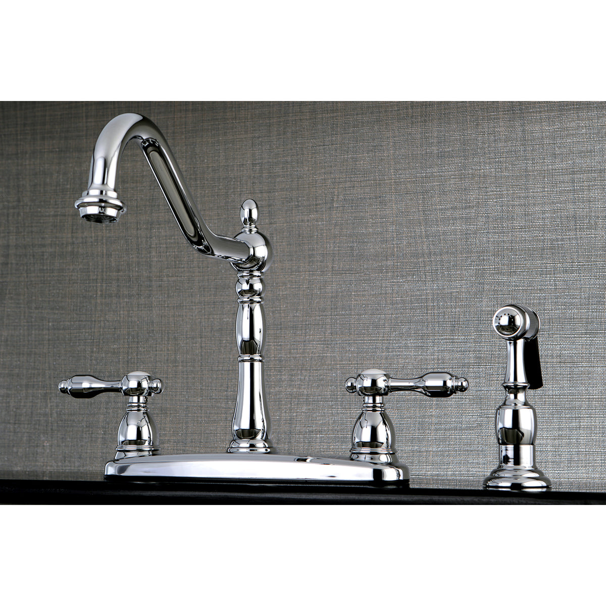 Kingston Brass KB1751TALBS Tudor Centerset Kitchen Faucet