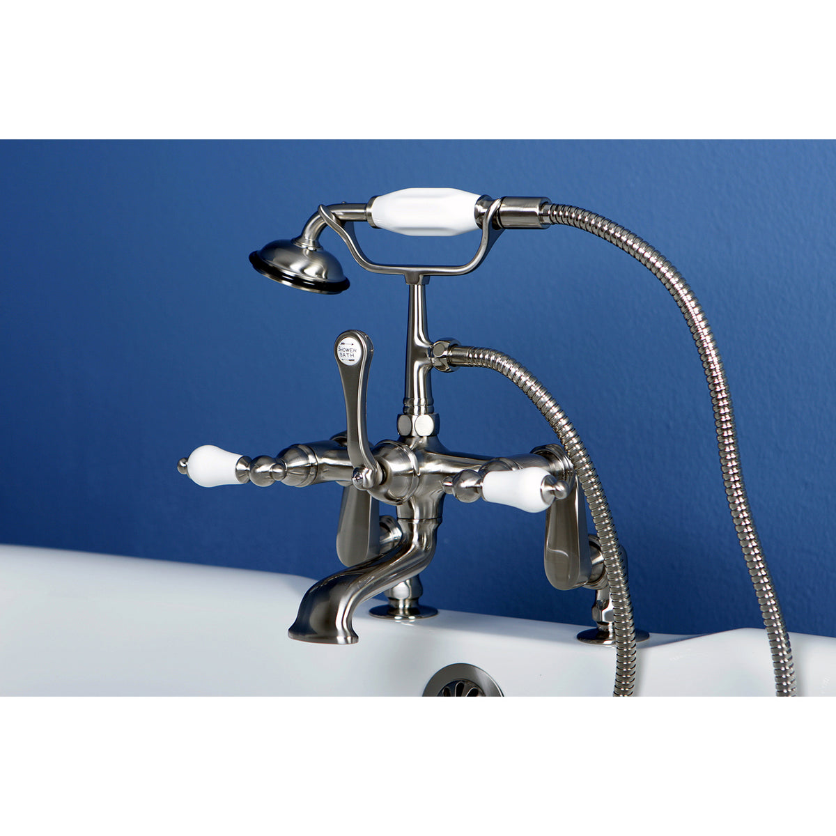 Vintage Adjustable Center Deck Mount Tub Faucet