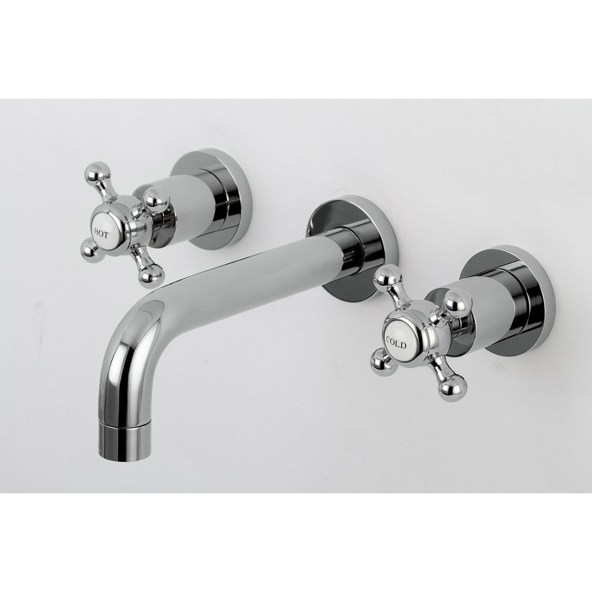 Kingston Brass KS8121BX Metropolitan 2-Handle 8 in. Wall Mount Bathroom Faucet