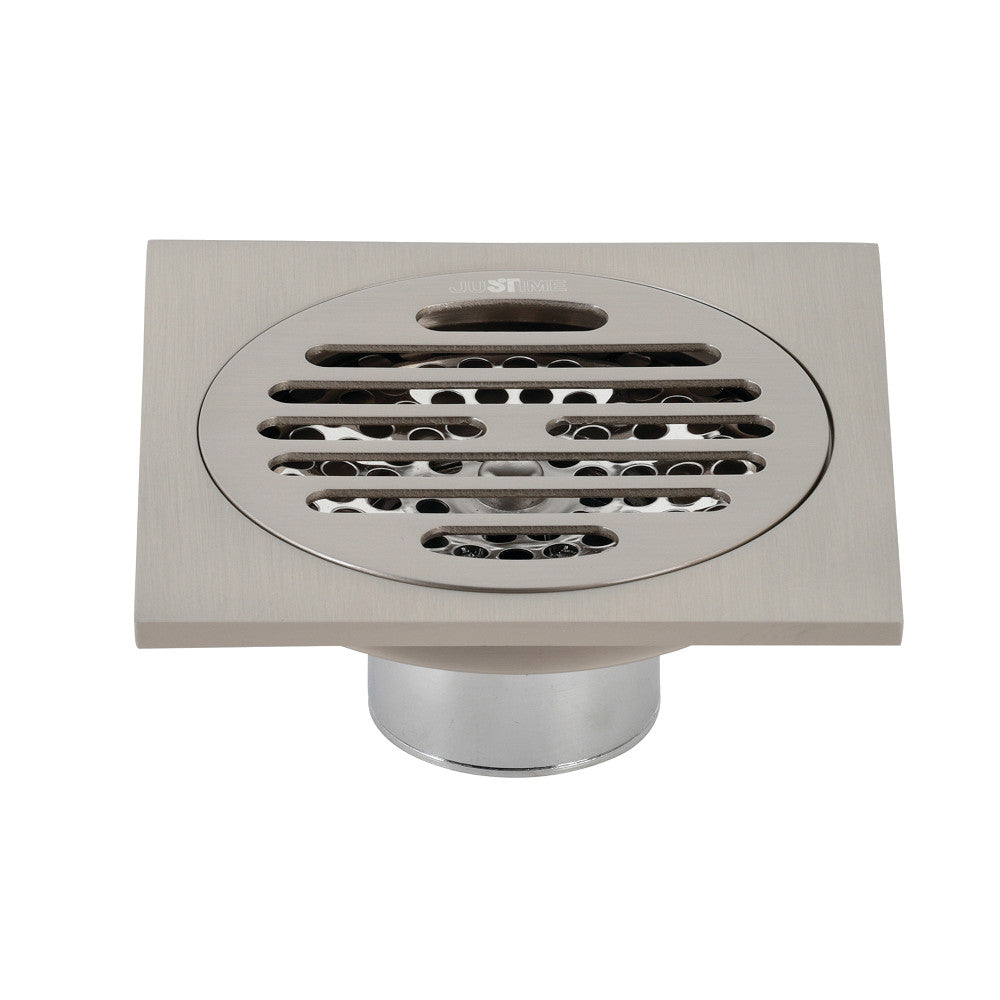 Kingston Brass Watercourse Symmetric 4" Square Grid Shower Drain