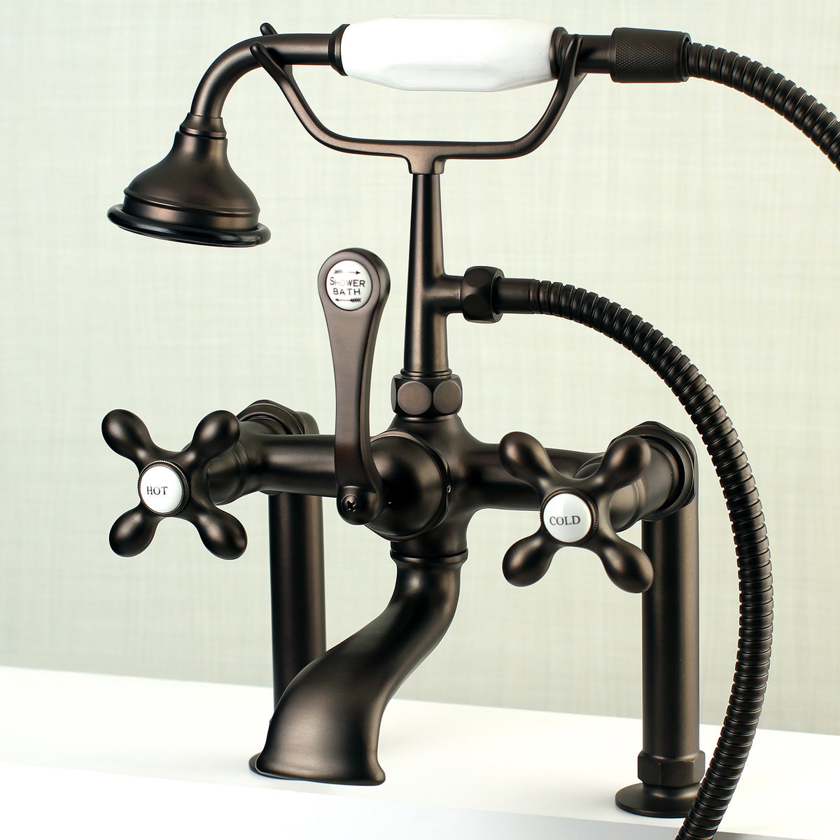 Auqa Vintage Deck Mount Clawfoot Tub Faucet