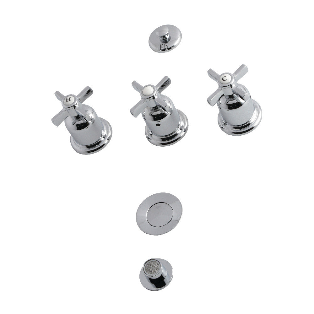 Kingston Brass Millennium KB6321ZX 3-Handle Bidet Faucet