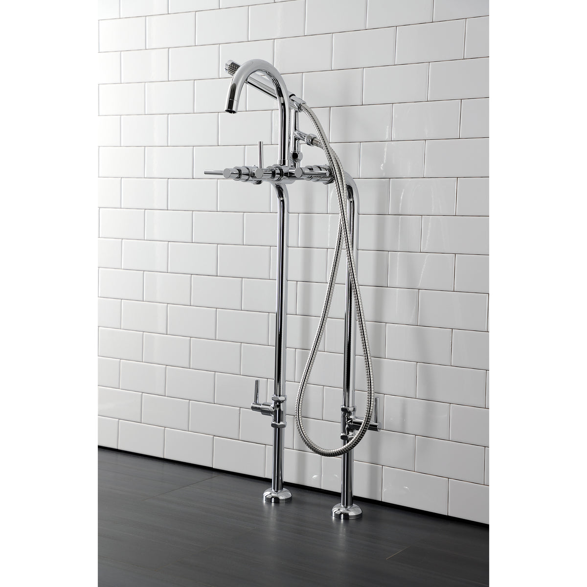 Vintage CCK8108DL Concord Freestanding Tub Faucet with Supply Line, Stop Valve