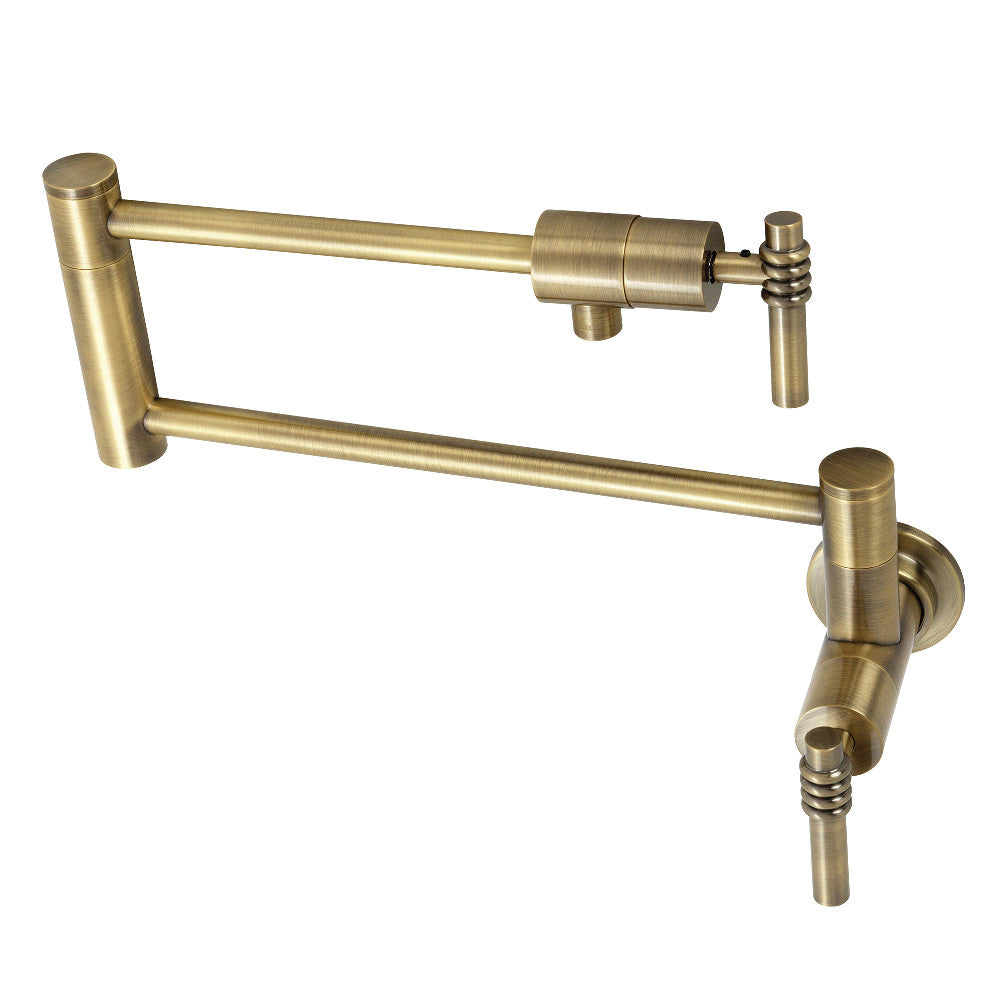 Kingston Brass KS4107ML Milano Wall Mount Pot Filler