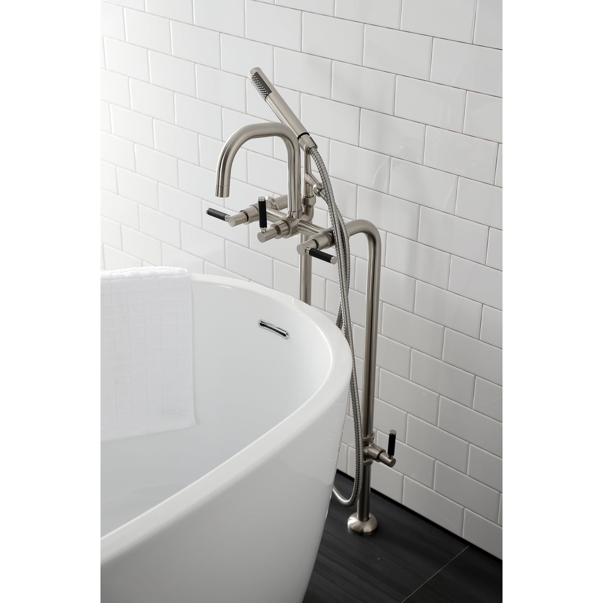 Vintage CCK8406DKL Concord Freestanding Tub Faucet with Supply Line,Stop Valve