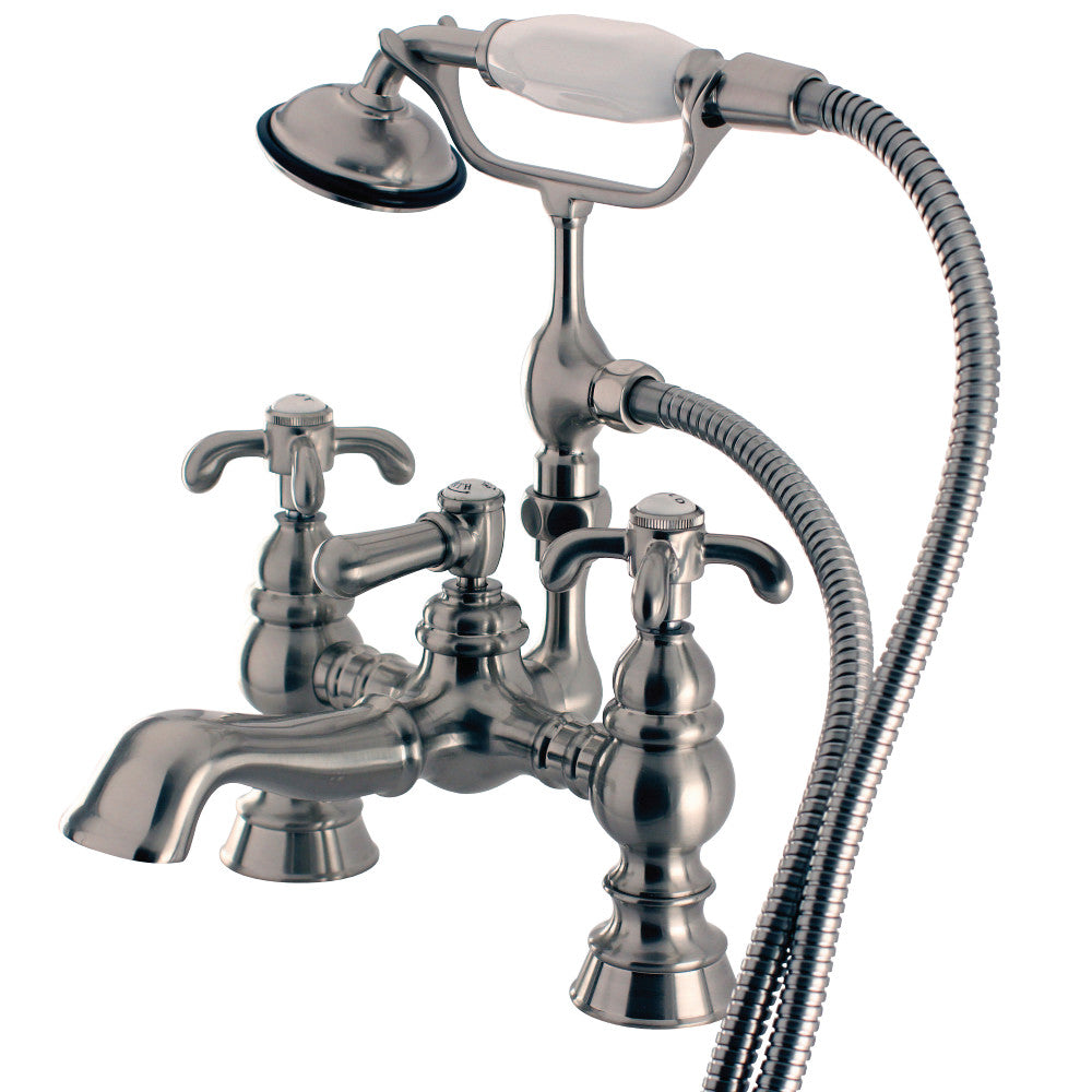 Vintage 7-Inch Deck Mount Tub Faucet with Hand Shower