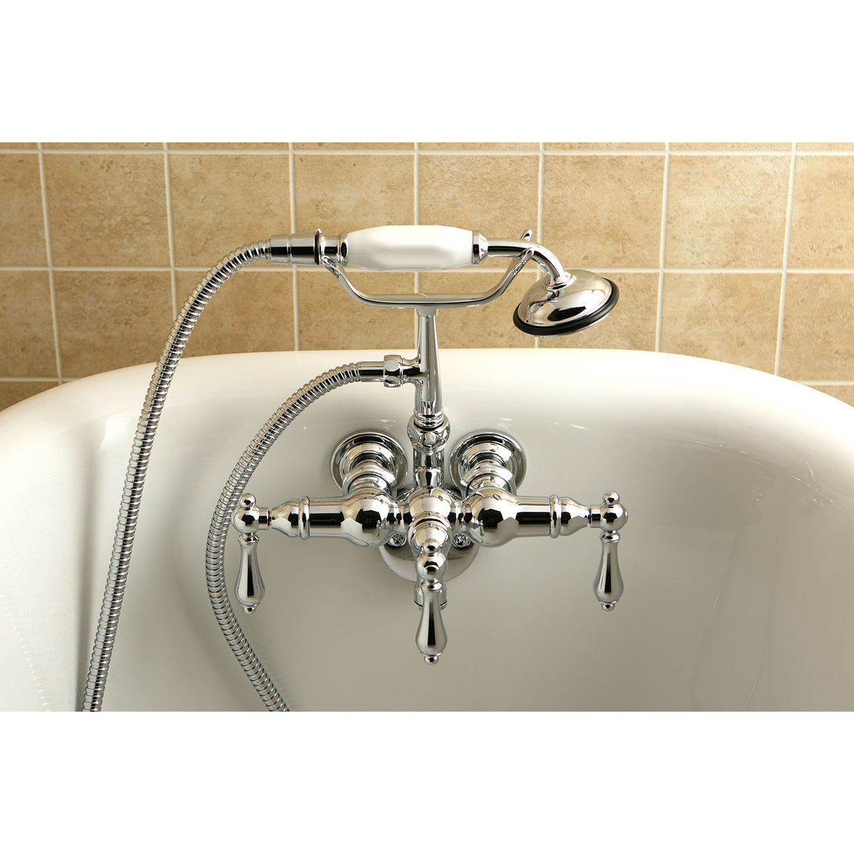 Vintage 3-3/8-Inch Wall Mount Tub Faucet