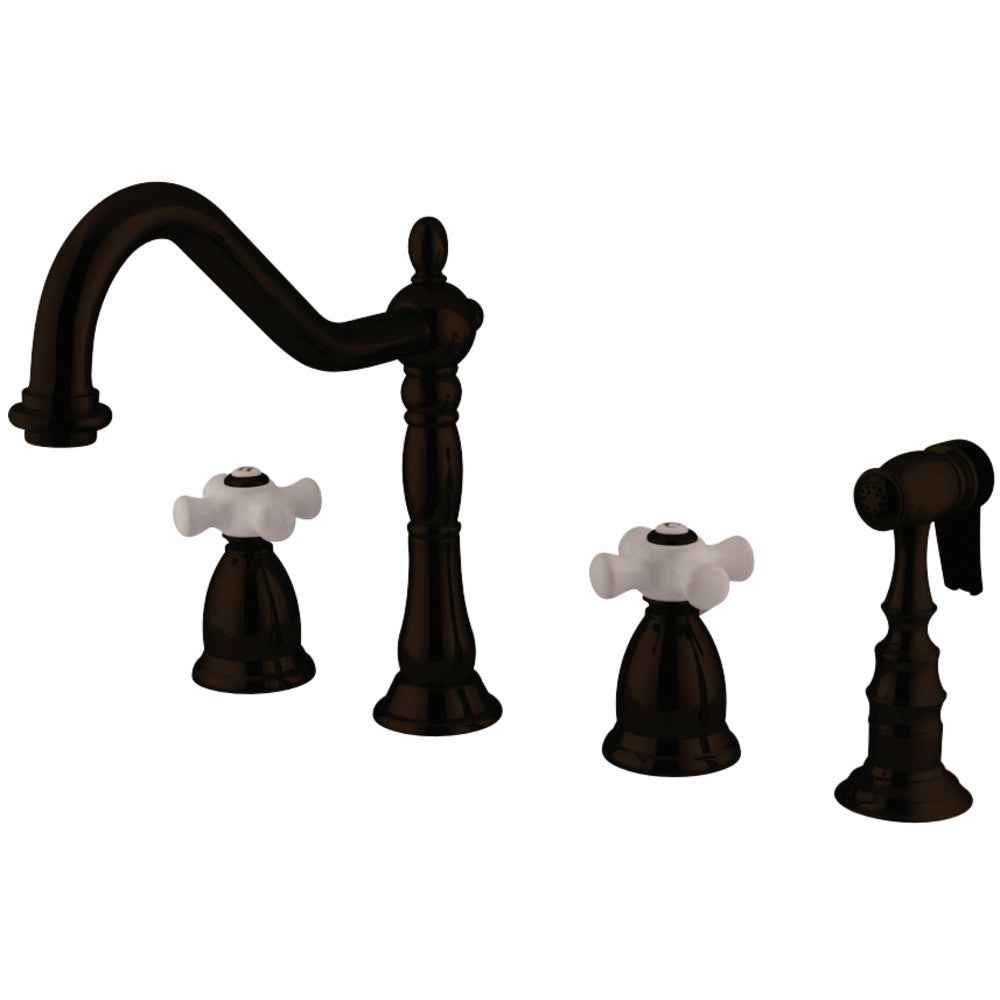 Kingston Brass KS1798PXBS Widespread Kitchen Faucet