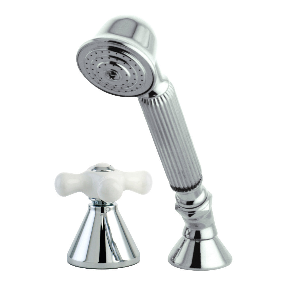 Kingston Brass Deck Mount Hand Shower with Diverter for Roman Tub Faucet