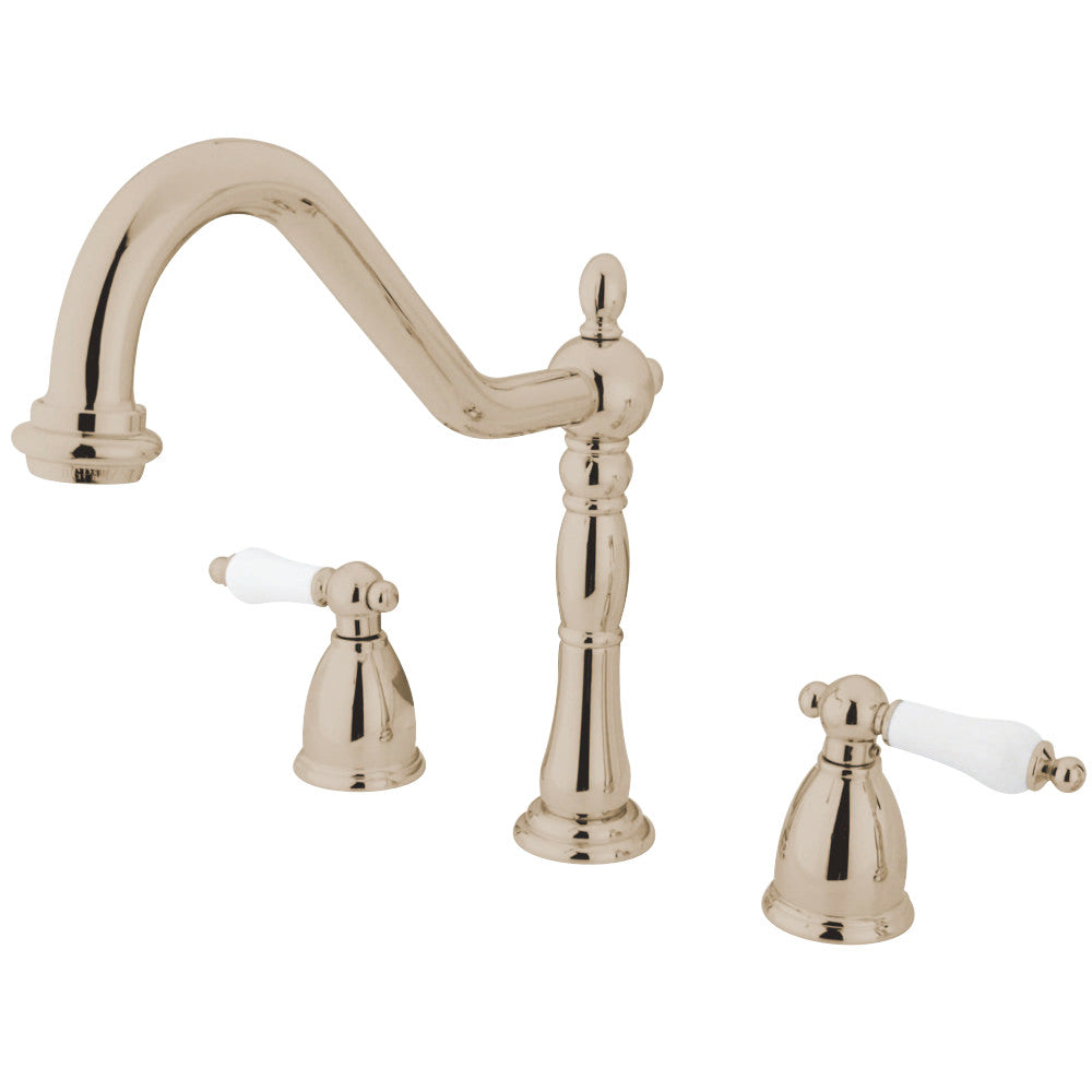 Kingston Brass KB1796PLLS Widespread Kitchen Faucet