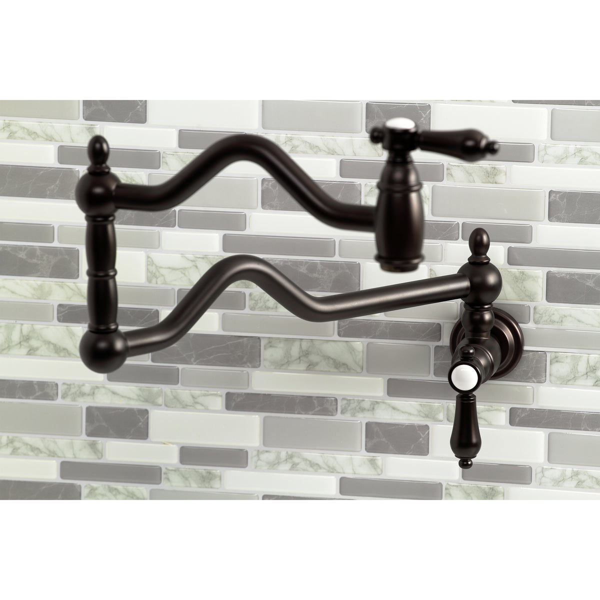 Kingston Brass KS2100BAL Heirloom Wall Mount Pot Filler