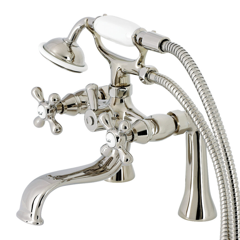 Kingston Deck Mount Clawfoot Tub Faucet with Hand Shower