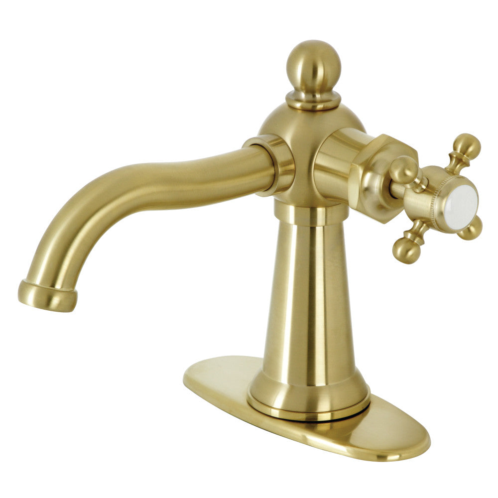 Kingston Brass KSD154BXPB Nautical Single-Handle Bathroom Faucet with Push Pop-Up