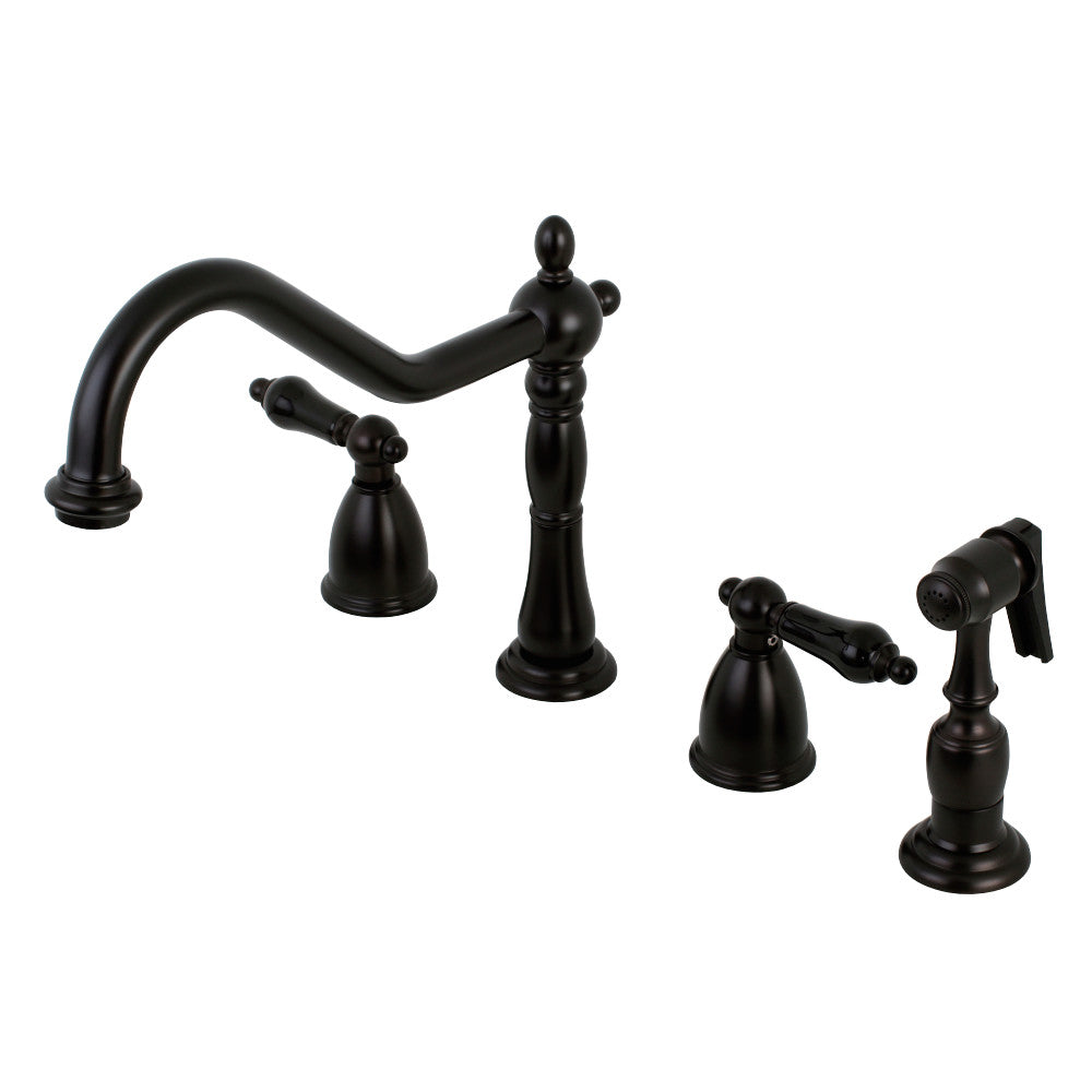 Kingston Brass KB1798PKLBS Widespread Kitchen Faucet