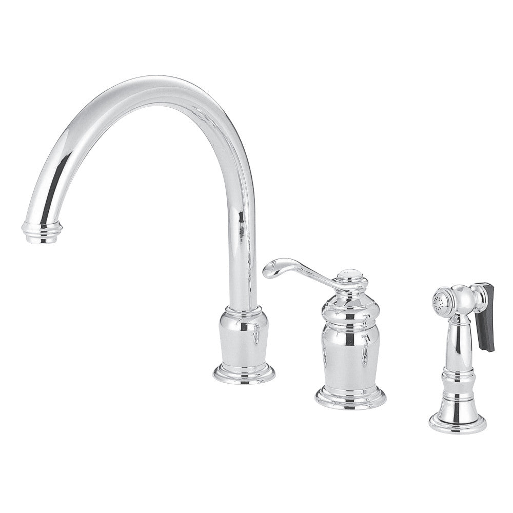 Kingston Brass KS7821TLBS Templeton Single-Handle Widespread Kitchen Faucet