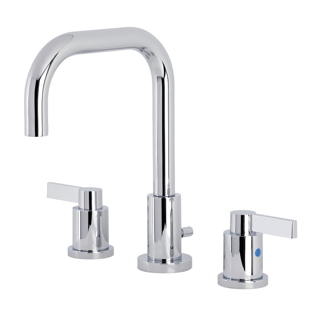 Kingston Brass FSC8938NDL NuvoFusion Widespread Bathroom Faucet with Brass Pop-Up