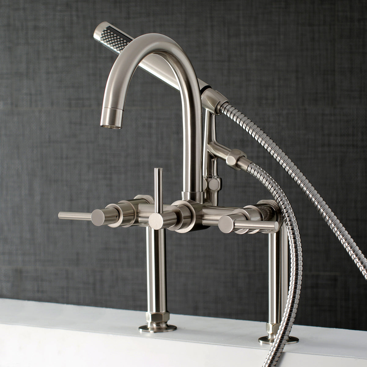 Aqua Vintage Concord 7-Inch Deck Mount Clawfoot Tub Faucet