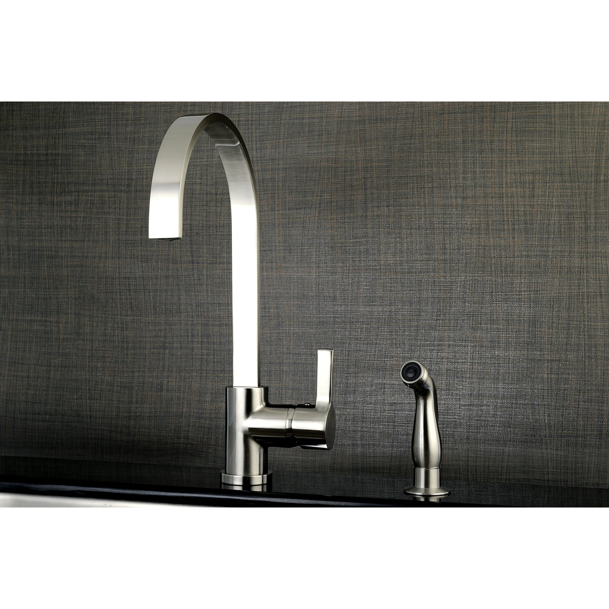 Gourmetier LS8713CTLSP Continental Single-Handle Kitchen Faucet with Side Sprayer