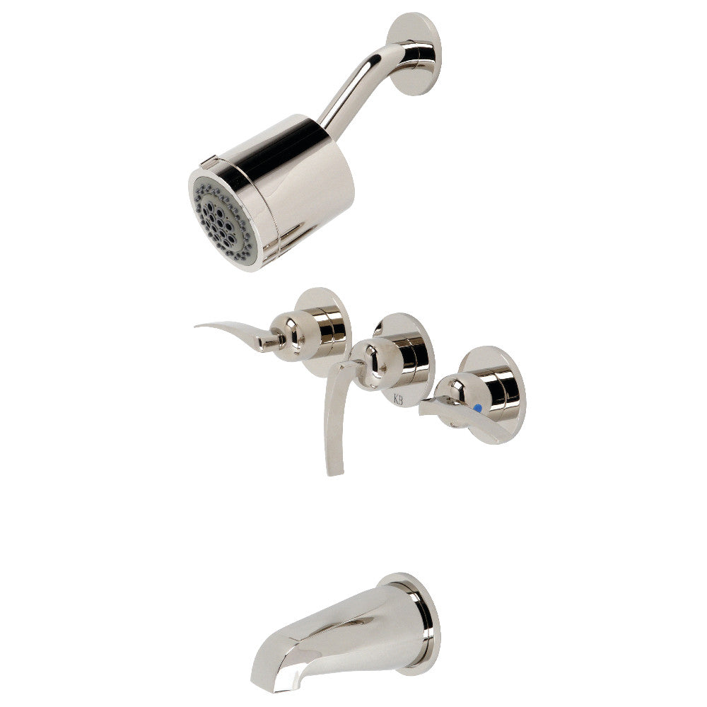 Centurion Three-Handle Tub and Shower Faucet