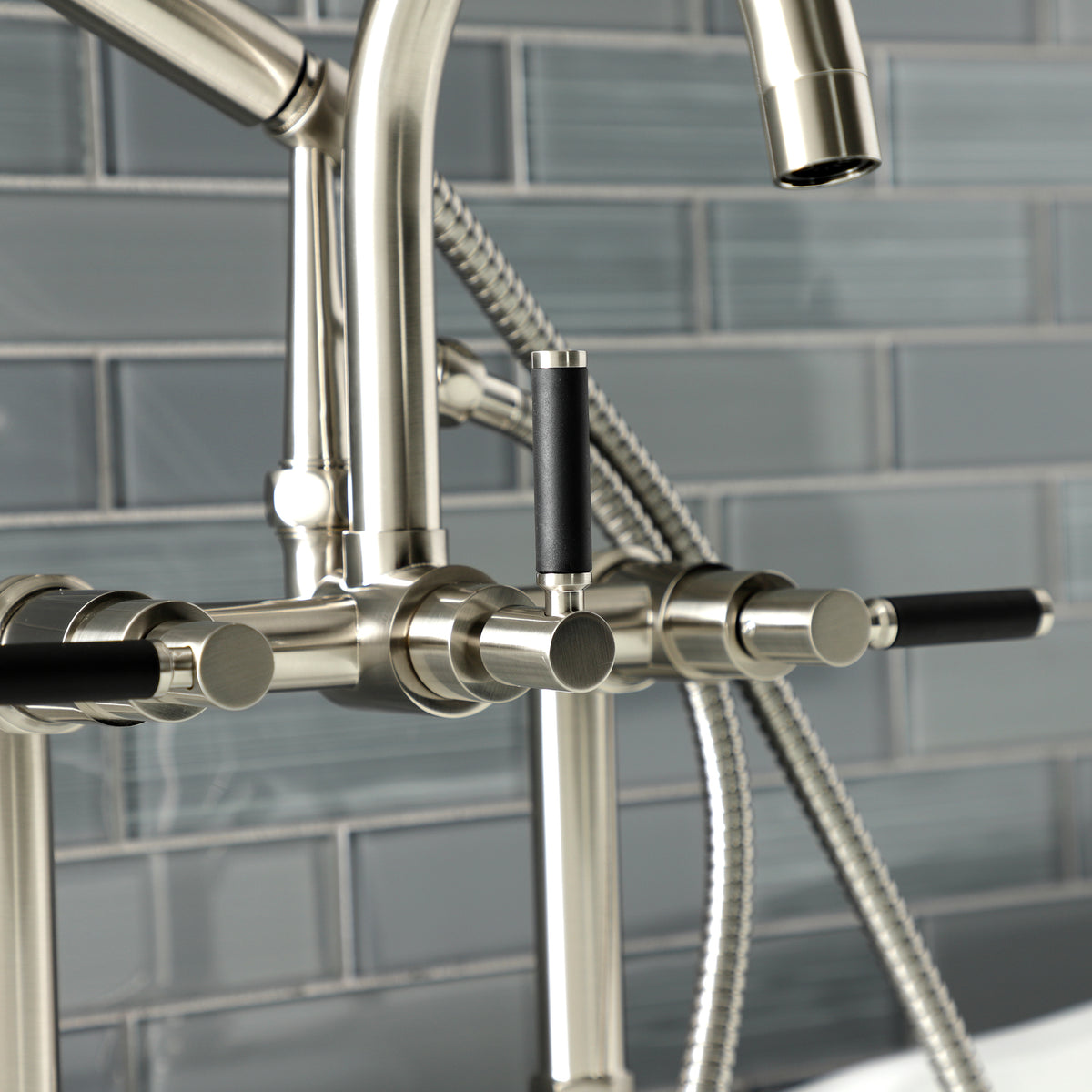 Aqua Vintage Kaiser 7-Inch Deck Mount Clawfoot Tub Faucet