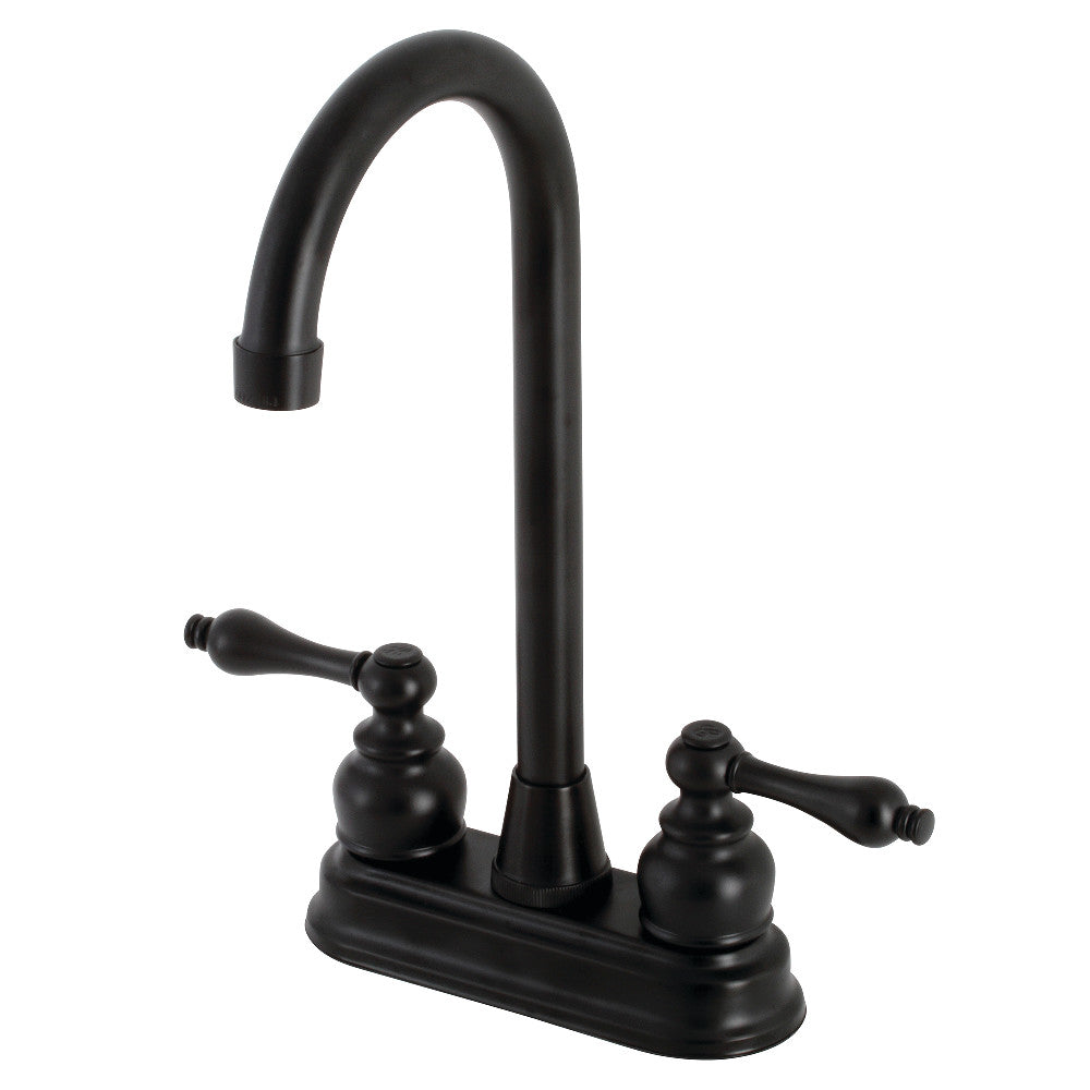 Kingston Brass KB492AL Victorian 4" Centerset High Arch Bar Faucet