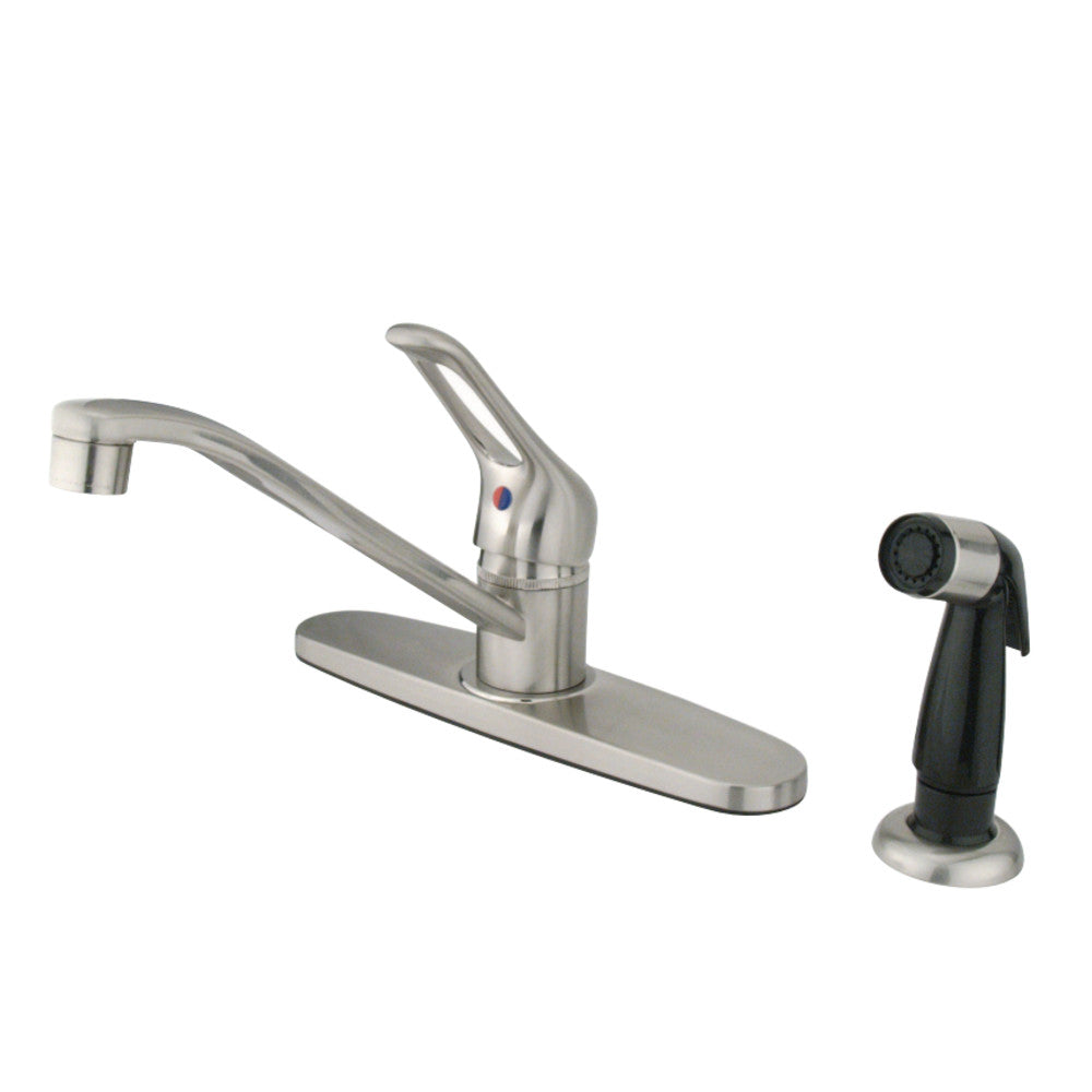 Kingston Brass GKB562SN Wyndham Single-Handle Centerset Kitchen Faucet