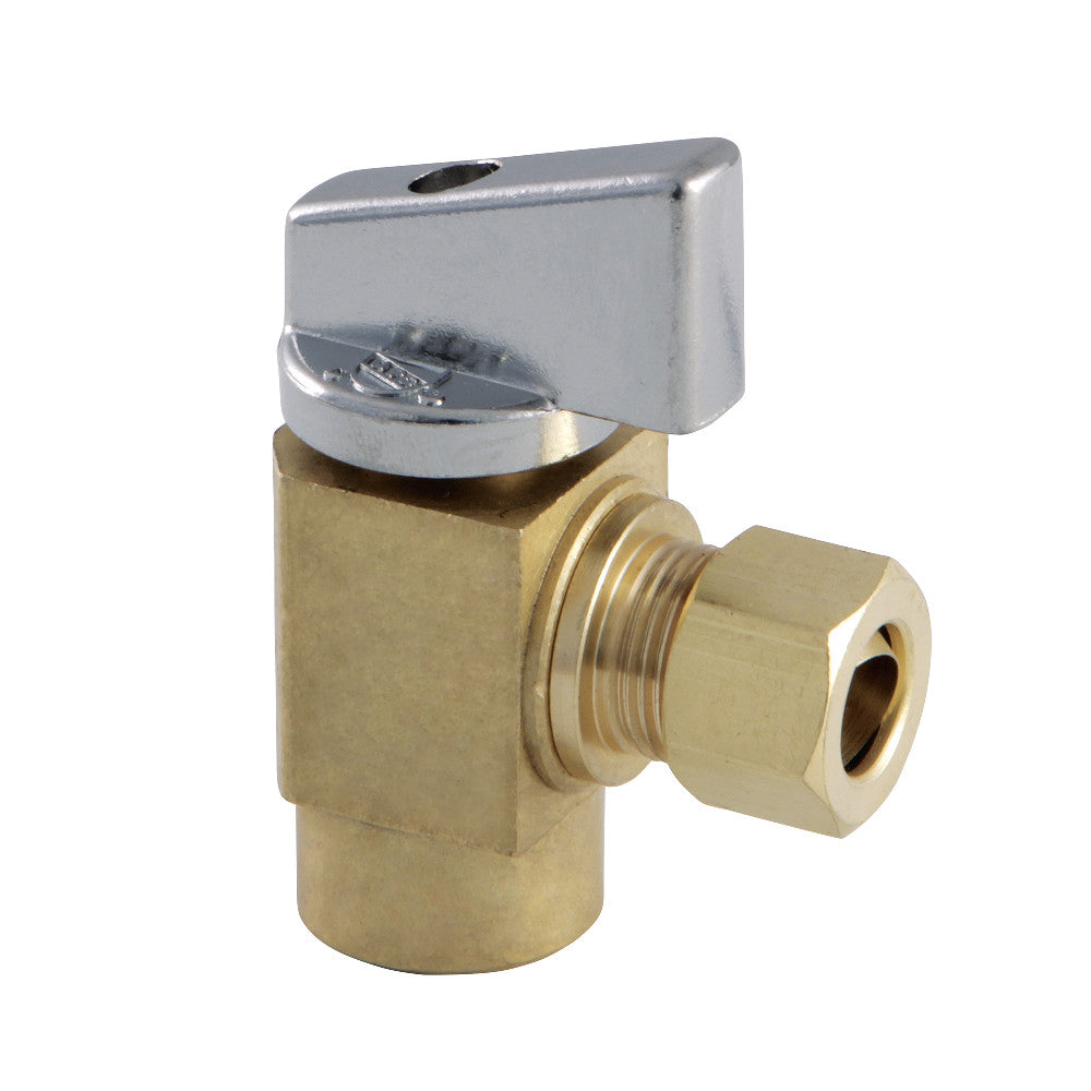 Kingston Brass 3/8" IPS x 3/8" O.D Comp Quarter Turn Angle Stop Valve