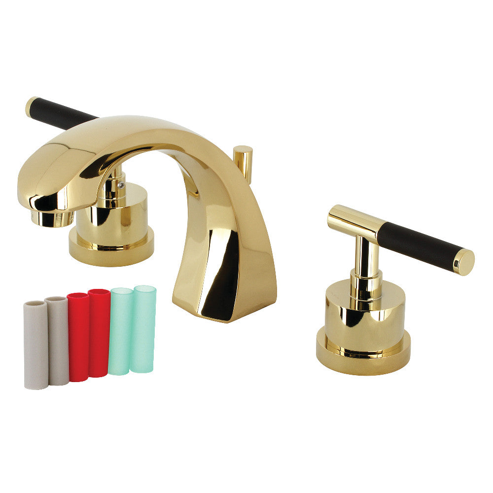 Kingston Brass KS4982CKL Kaiser Widespread Bathroom Faucet with Brass Pop-Up