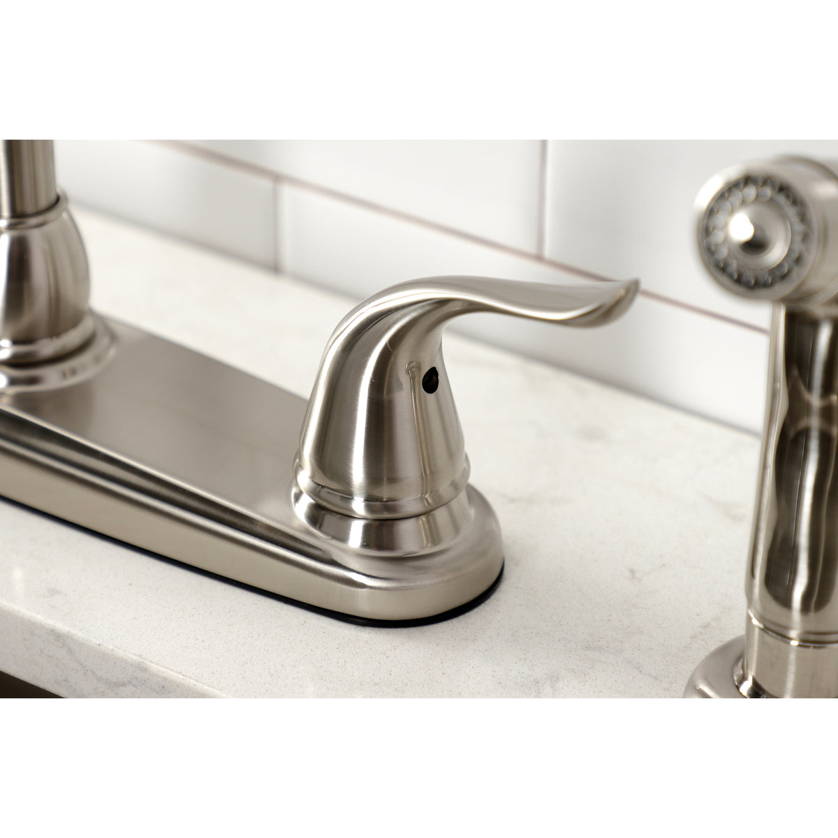 Kingston Brass KB791YLSP Yosemite 8-Inch Centerset Kitchen Faucet with Sprayer