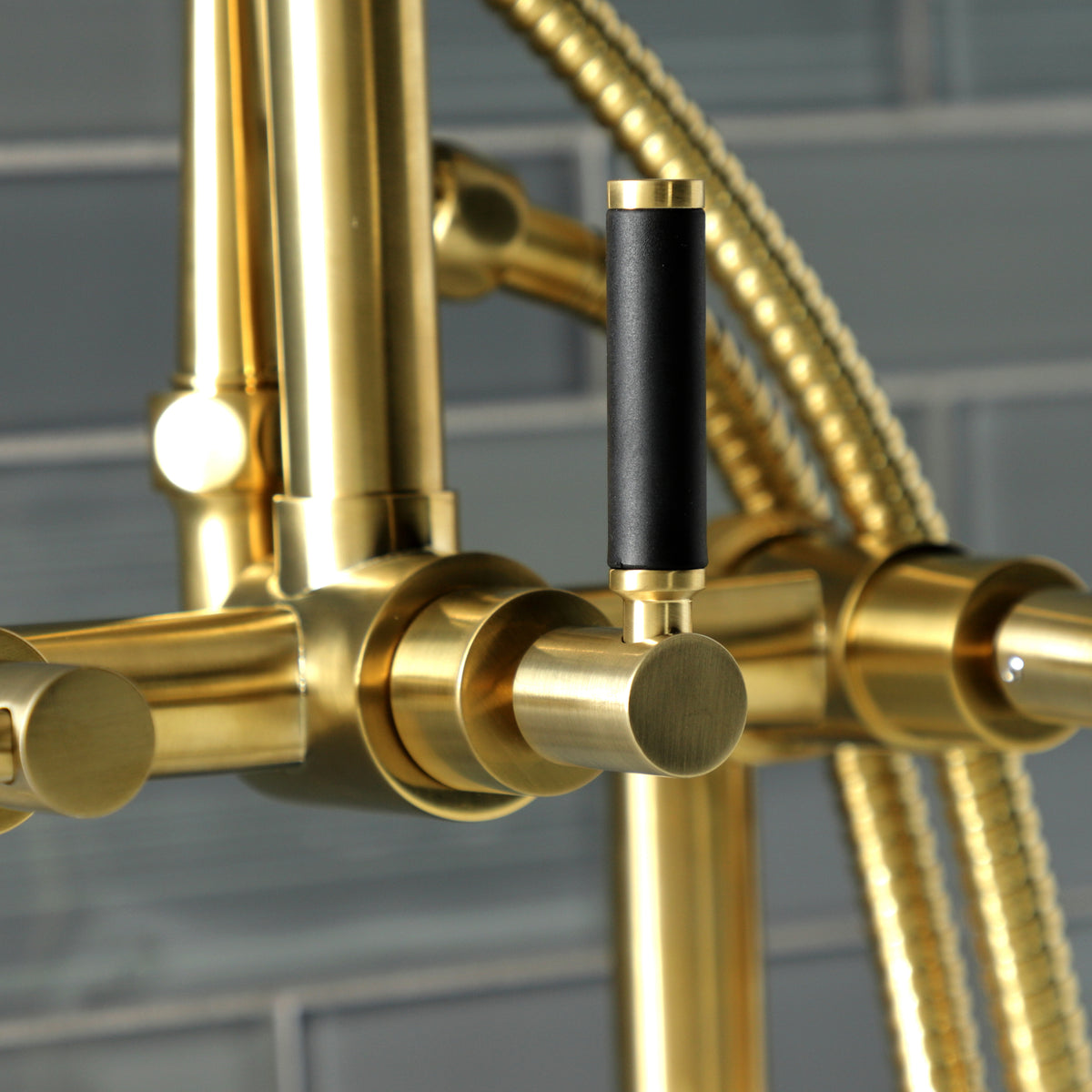 Aqua Vintage Kaiser 7-Inch Deck Mount Clawfoot Tub Faucet